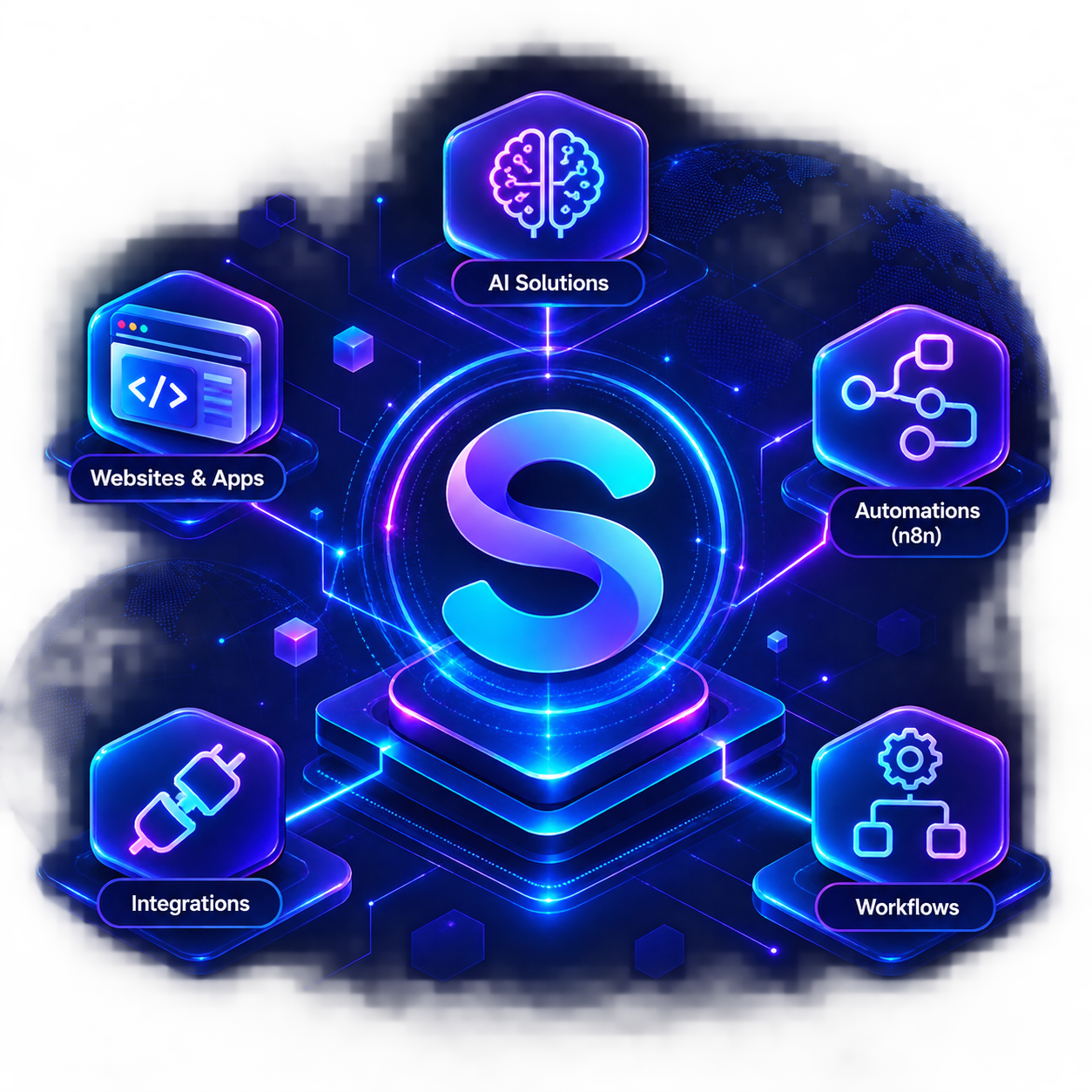 An invoice being read and turned into structured data An invoice being read and turned into structured data